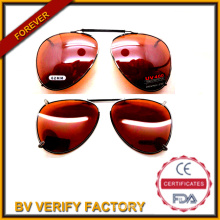 62mm Polarized Lenses Optical Attribute and UV Protection New Style Clip on Sunglasses Metal Frame (FM2020)